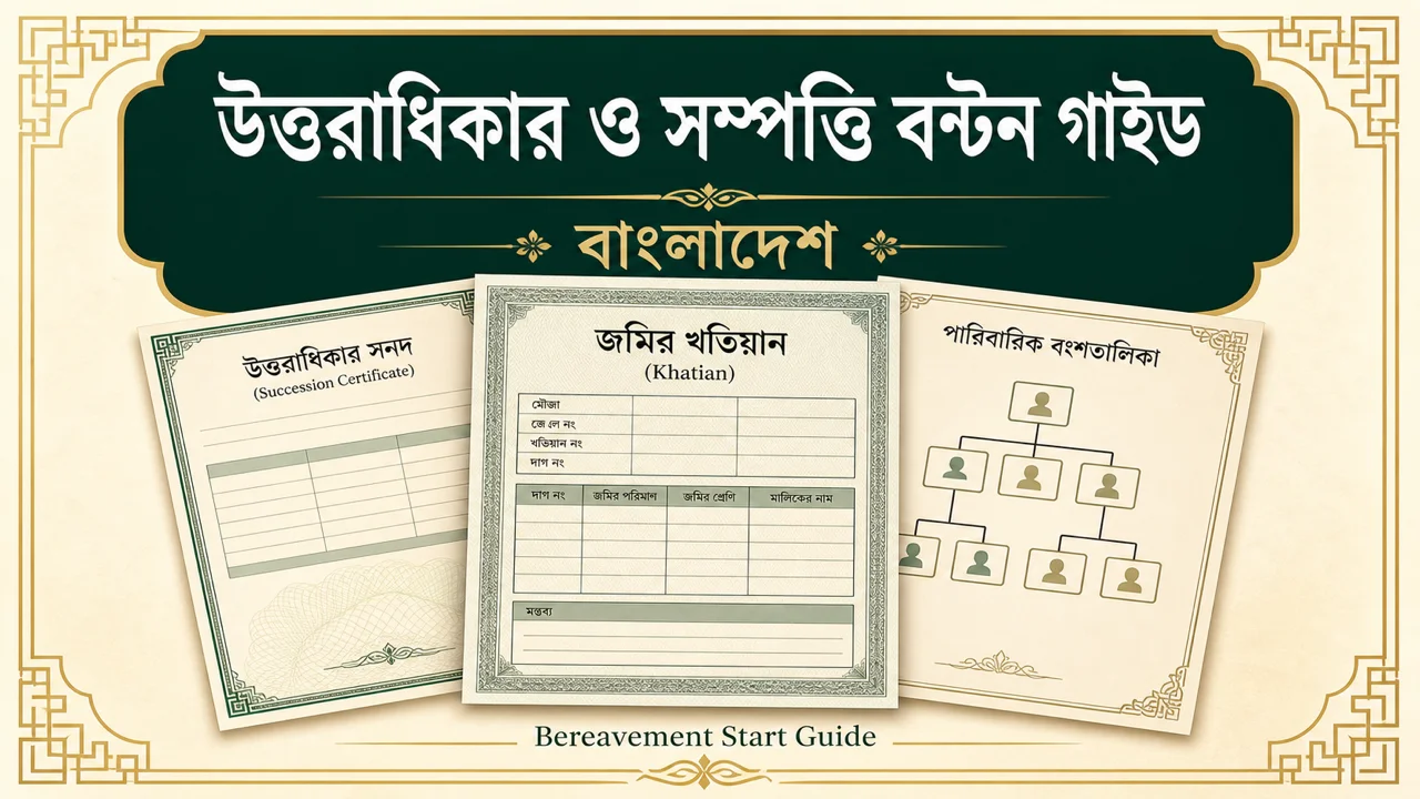 বাংলাদেশ উত্তরাধিকার ও সম্পত্তি বণ্টন গাইড — ধাপে ধাপে