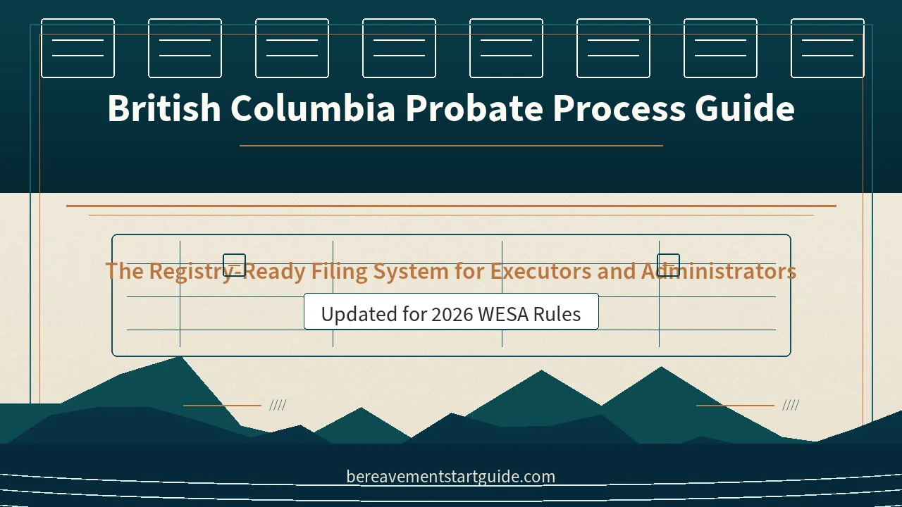 BC Probate — Forms P1 to P10, Fee Math, and the 210-Day Lock