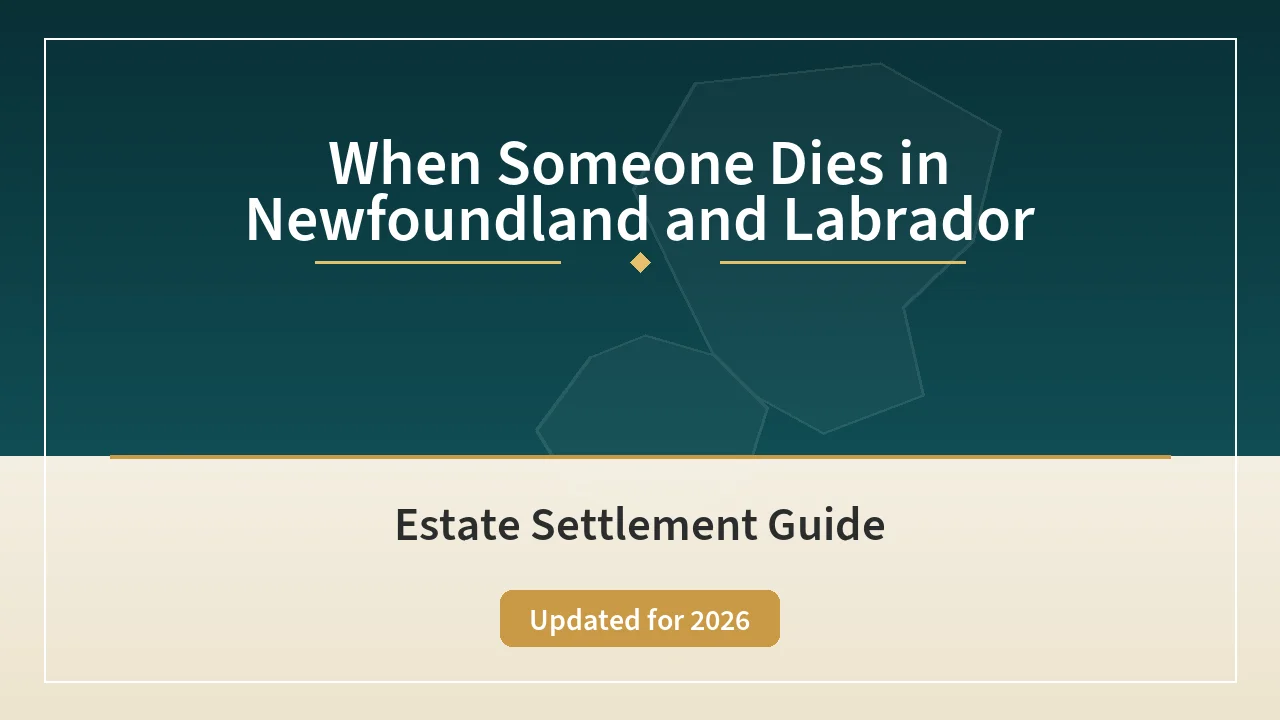 Newfoundland & Labrador Estate Settlement — Your Executor Roadmap