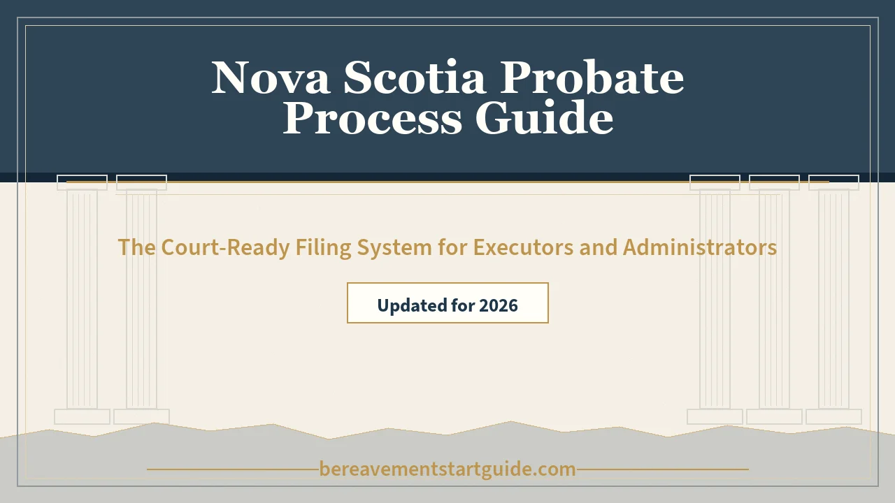 Nova Scotia Probate Guide — Every Form, Fee, and Deadline in One Place
