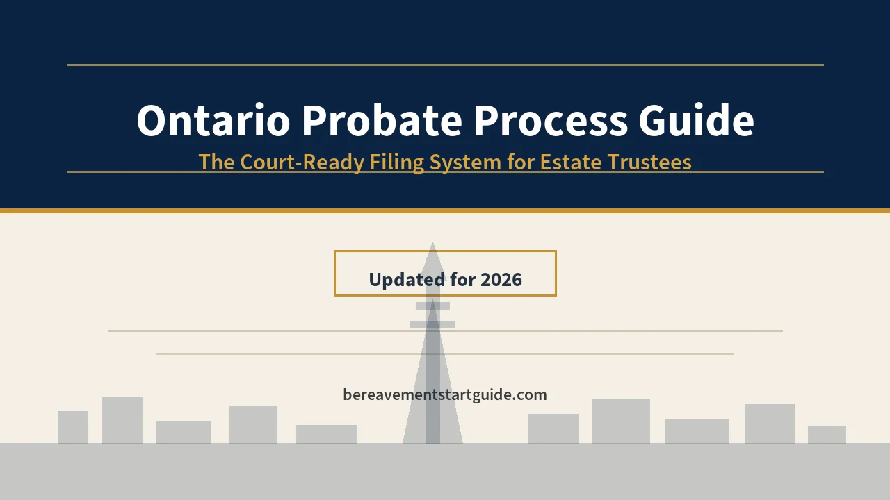 Ontario Probate Guide — Every Form, Fee, and Deadline in One Place