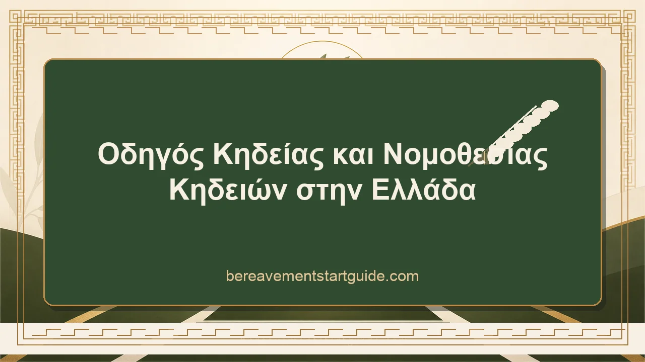 Οδηγός Κηδείας Ελλάδα — Νομοθεσία, Προθεσμίες, Αποζημιώσεις