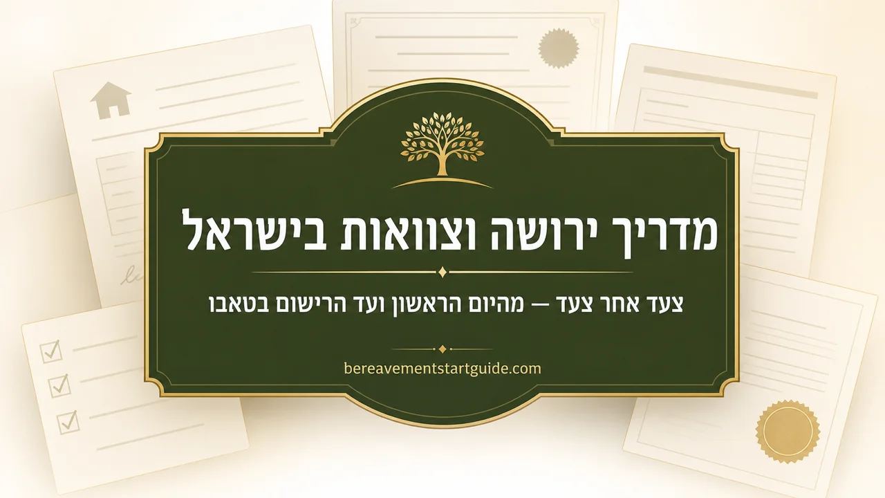 מדריך ירושה וצוואות בישראל — מפת דרכים מעשית