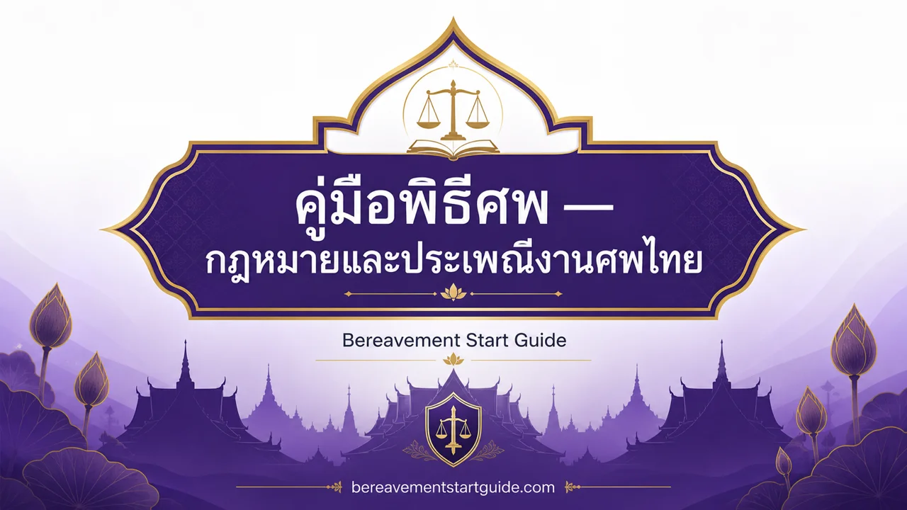 คู่มือพิธีศพไทย — กฎหมาย ค่าใช้จ่าย และขั้นตอนครบจบ