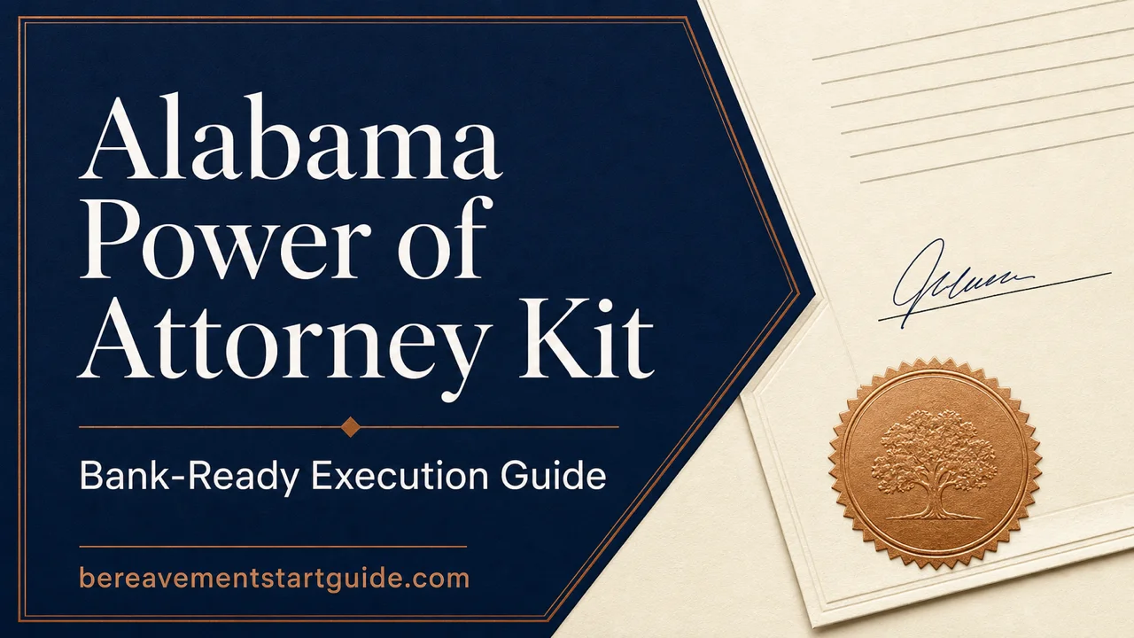 Alabama Power of Attorney Kit — Bank-Ready POA Without the Attorney Fee