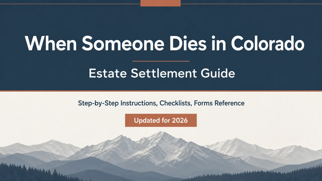 Colorado Estate Settlement Guide — Navigate Probate, Banks, and the DMV