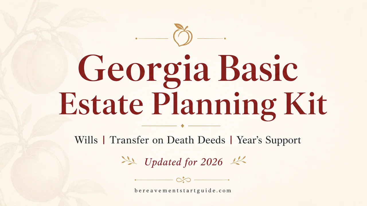 Georgia Estate Planning Kit — Wills, TODDs & Year's Support