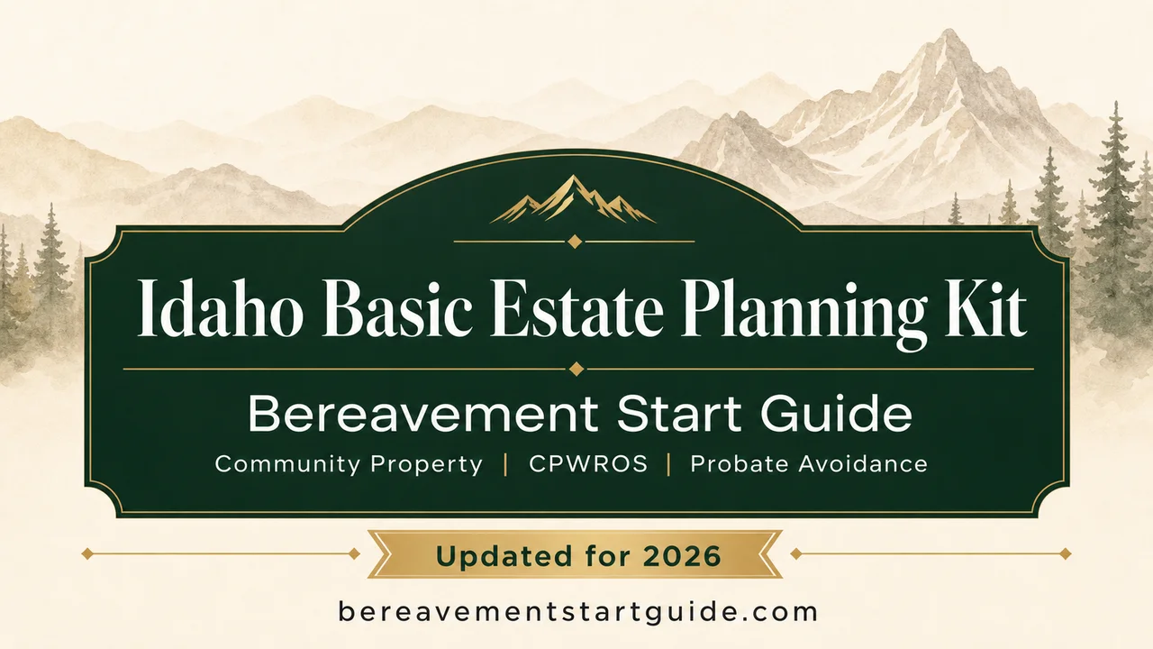 Idaho Estate Planning Kit — Community Property, CPWROS & Probate Avoidance