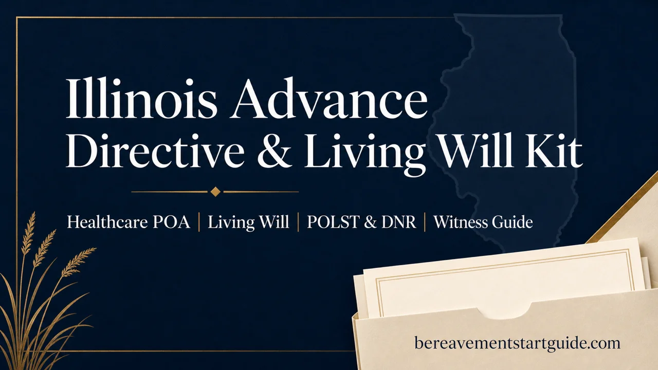 Illinois Advance Directive Kit — Avoid the Witness Trap That Voids Your Forms