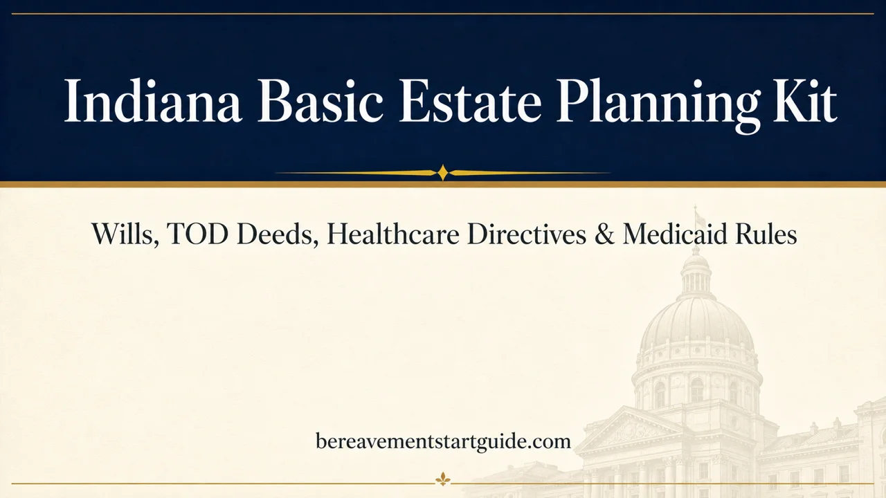 Indiana Estate Planning Kit — Wills, TOD Deeds & Medicaid Rules