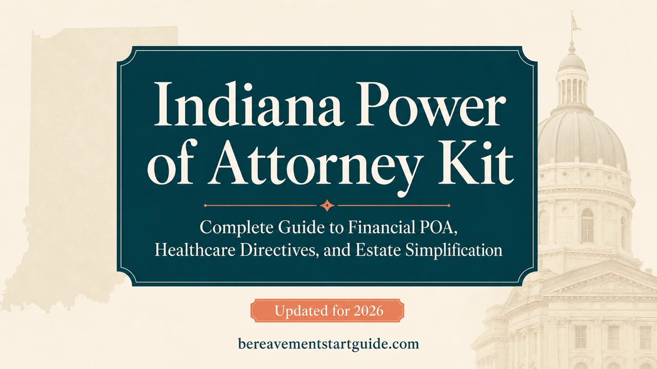 Indiana Power of Attorney Kit — Bank-Ready, Court-Proof
