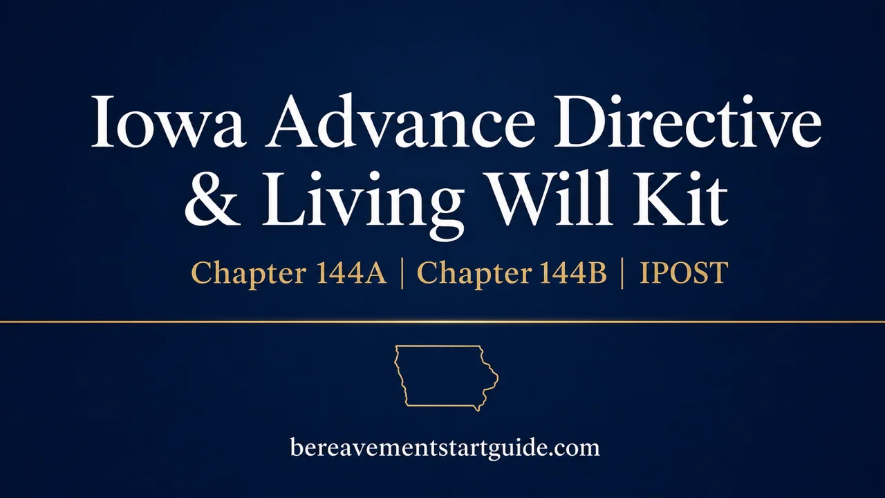 Iowa Advance Directive Kit — Chapter 144A & 144B Forms