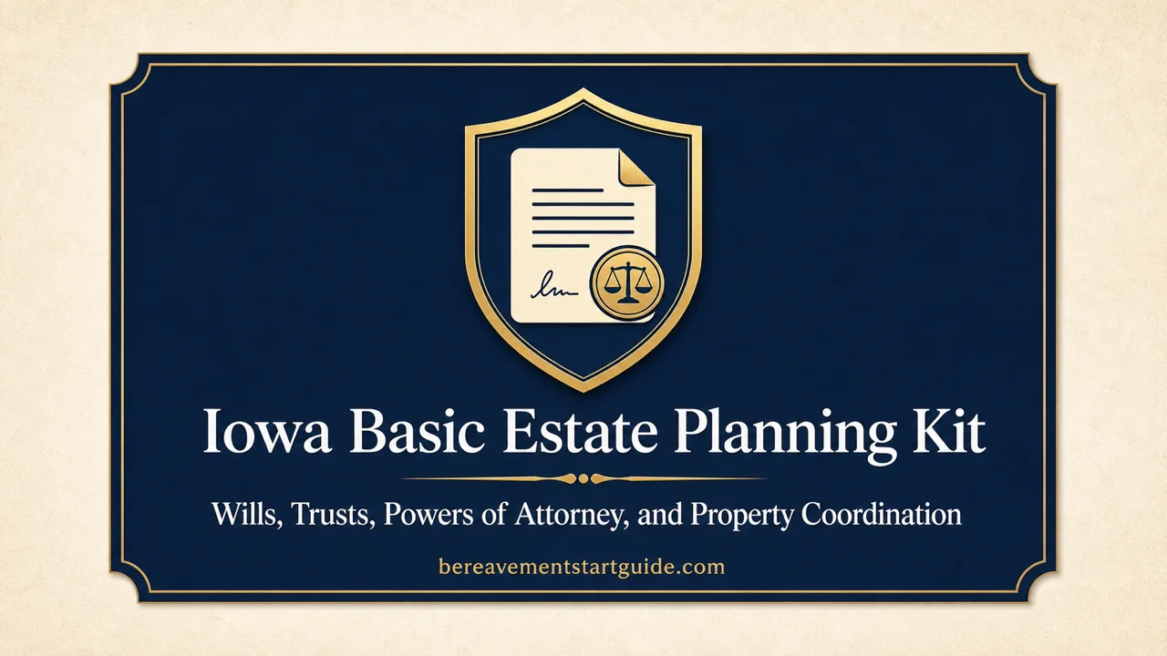 Iowa Estate Planning Kit — Navigate Abstracts, No TOD Deeds