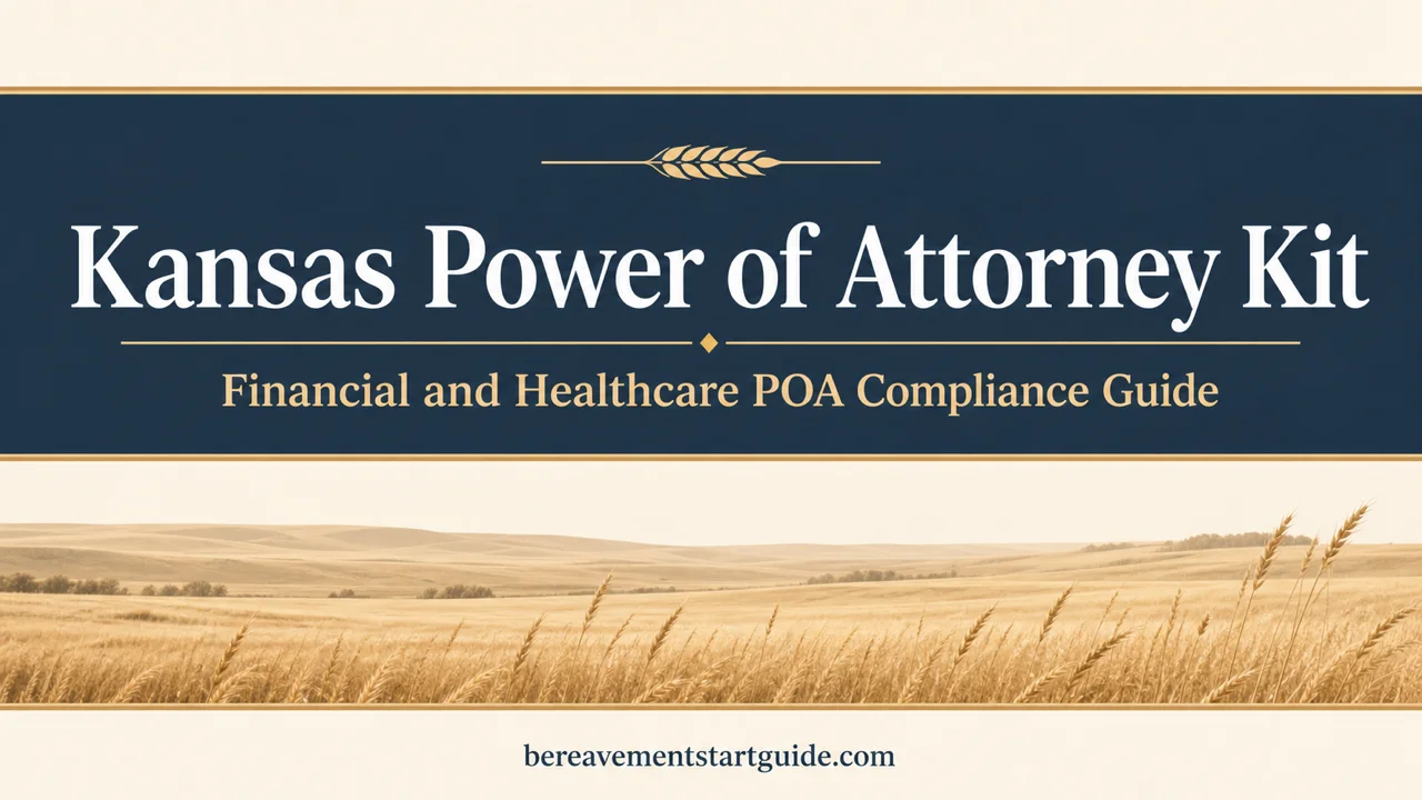 Kansas Power of Attorney Kit — Before the Bank Says No