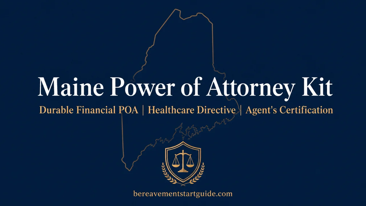 Maine Power of Attorney Kit — Durable POA & Healthcare Directive