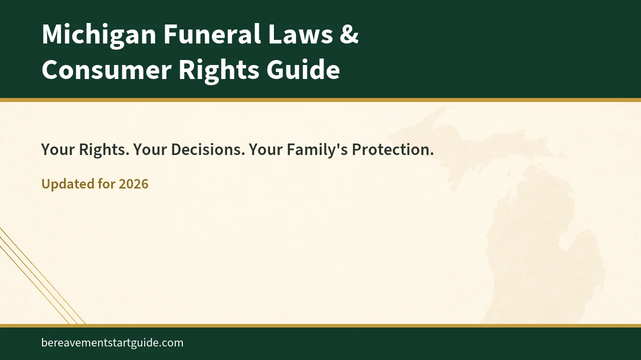Michigan Funeral Laws Guide — Your Rights in a Funeral-Director-Mandate State