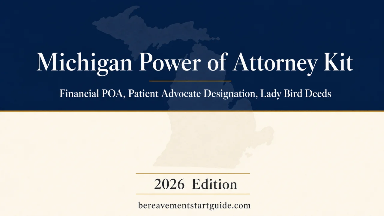 Michigan Power of Attorney Kit — Navigate UPOAA, PAD & Lady Bird Deeds