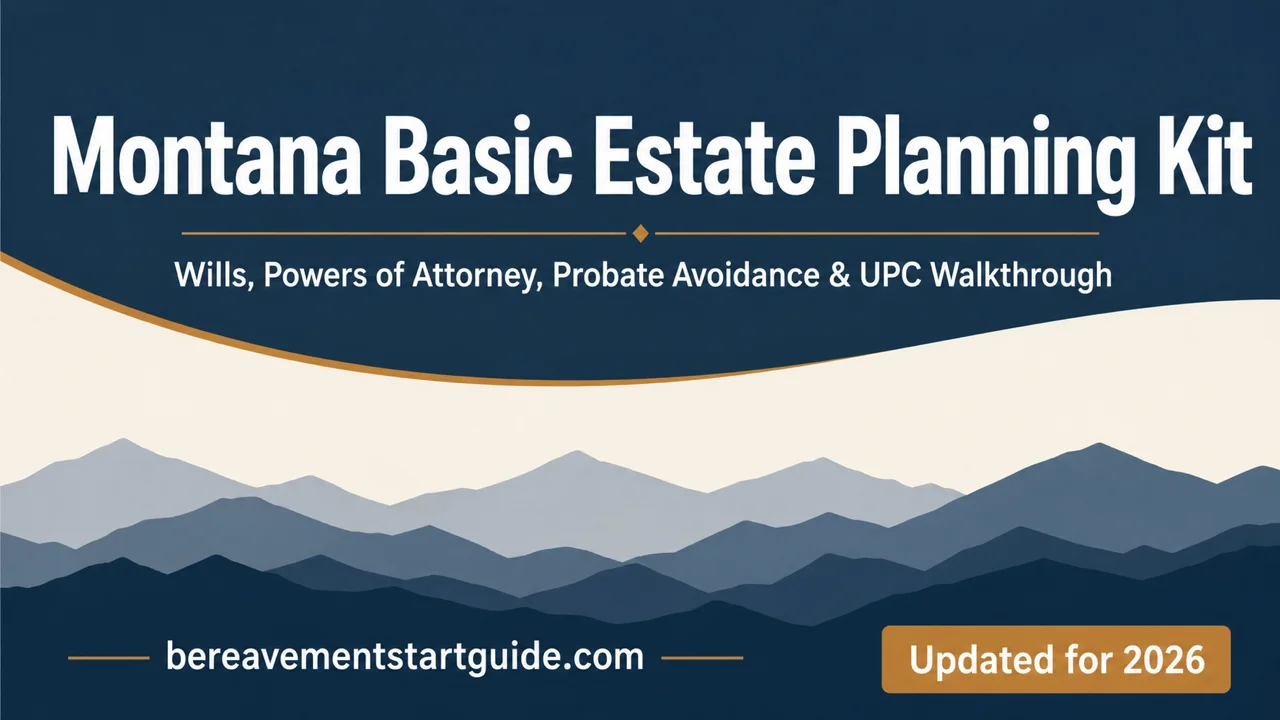 Montana Estate Planning Kit — Wills, Probate Bypass & UPC Walkthrough