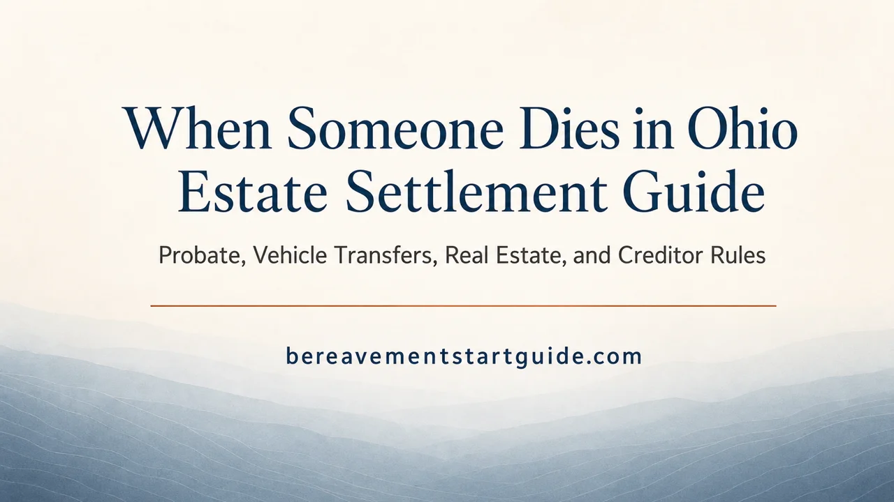 Ohio Estate Settlement Guide — Probate, Transfers & Debt