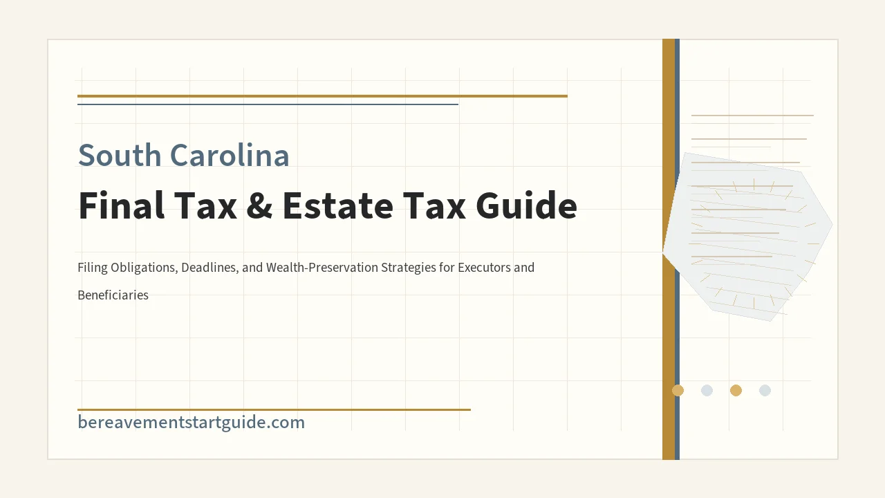 South Carolina Final Tax & Estate Tax Guide