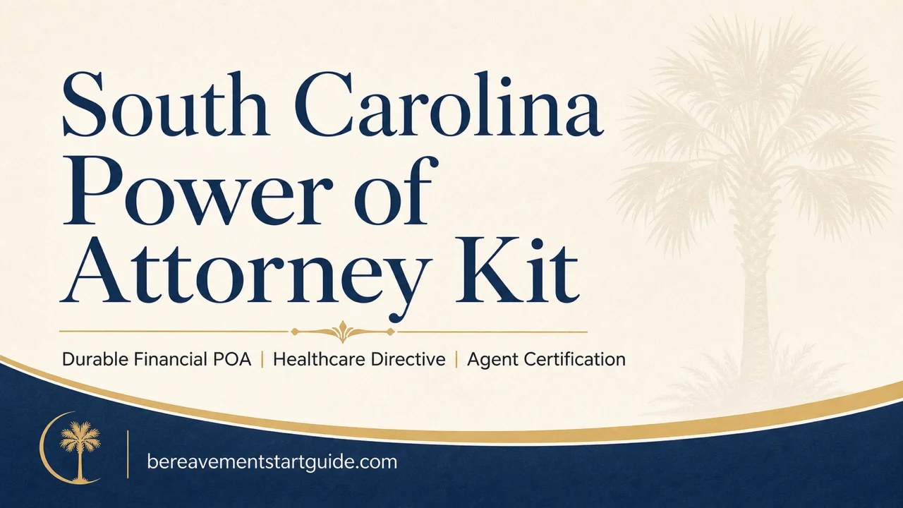 South Carolina Power of Attorney Kit — Before the Bank Says No