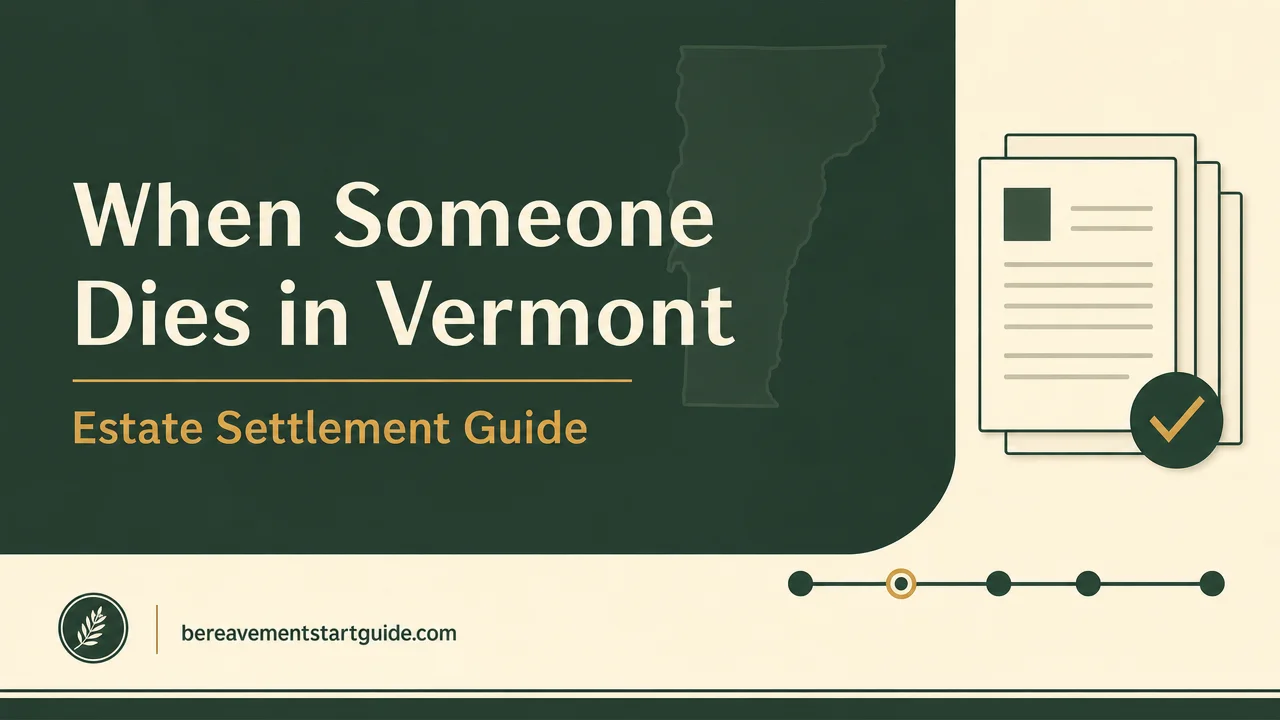 Vermont Estate Settlement Guide — Probate, Small Estates, Town Clerks