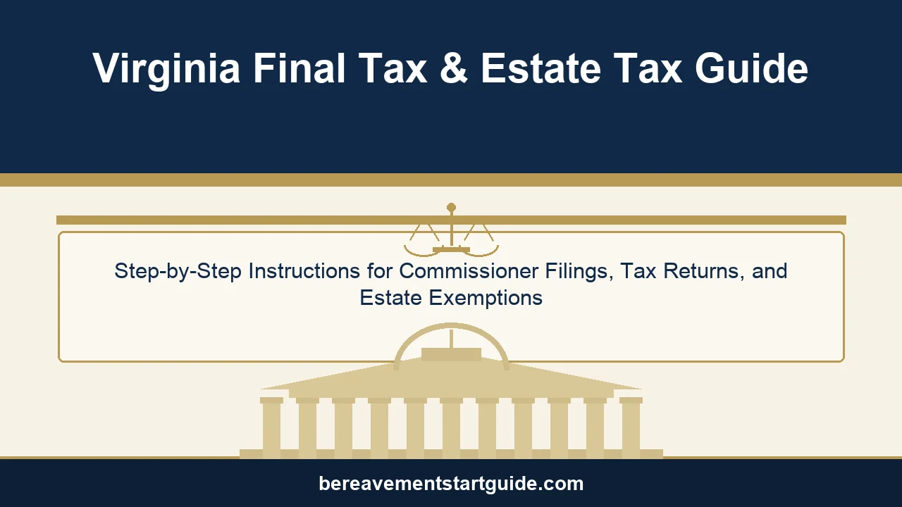 Virginia Estate Tax & Final Tax Guide — Every Form, Deadline, and Dollar